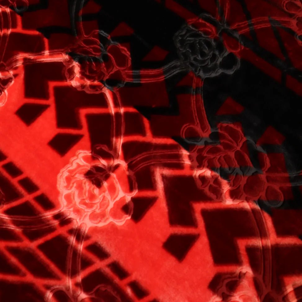 Harmony Single Bed Single Ply Blanket - Cherry Drape - FSB Bedding