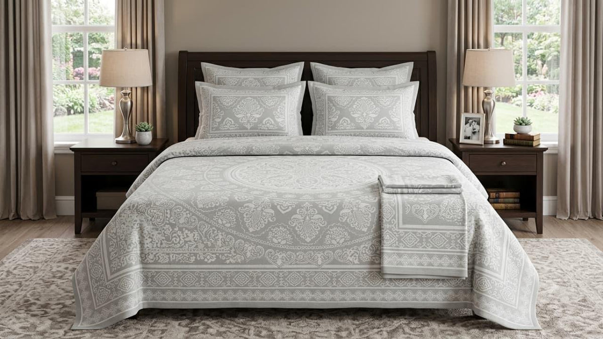 Turkish Velvet Palachi 4 Border Bedsheet Set-3 pcs