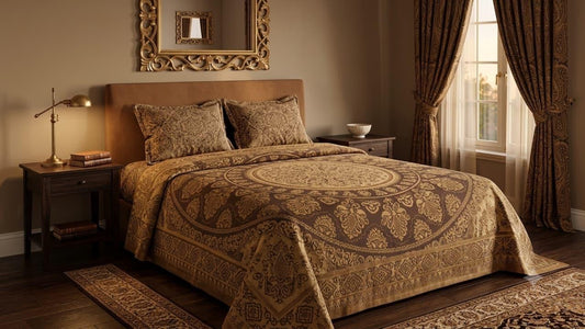 Turkish Velvet Palachi 4 Border Bedsheet Set-3 pcs
