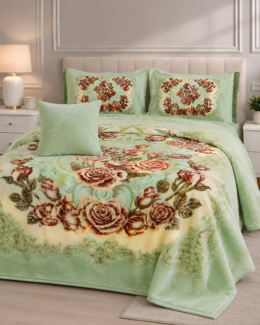 ARZOO SOFT CLOUDY 7 PCS BLANKET BED SET - FSB Bedding