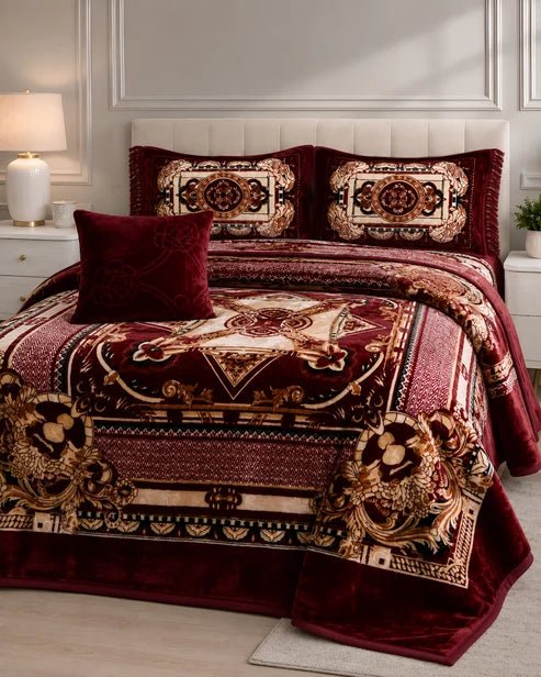 ARZOO SOFT CLOUDY 7 PCS BLANKET BED SET - FSB Bedding