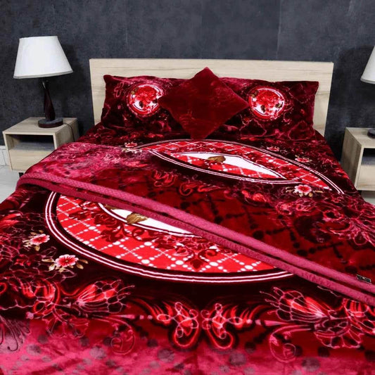 Cloudy Bridal 7 Pcs Blanket Set - FSB Bedding
