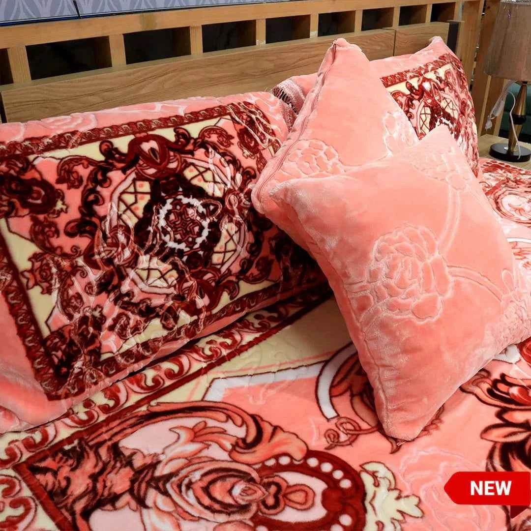 Cloudy Bridal 7 Pcs Blanket Set - FSB Bedding