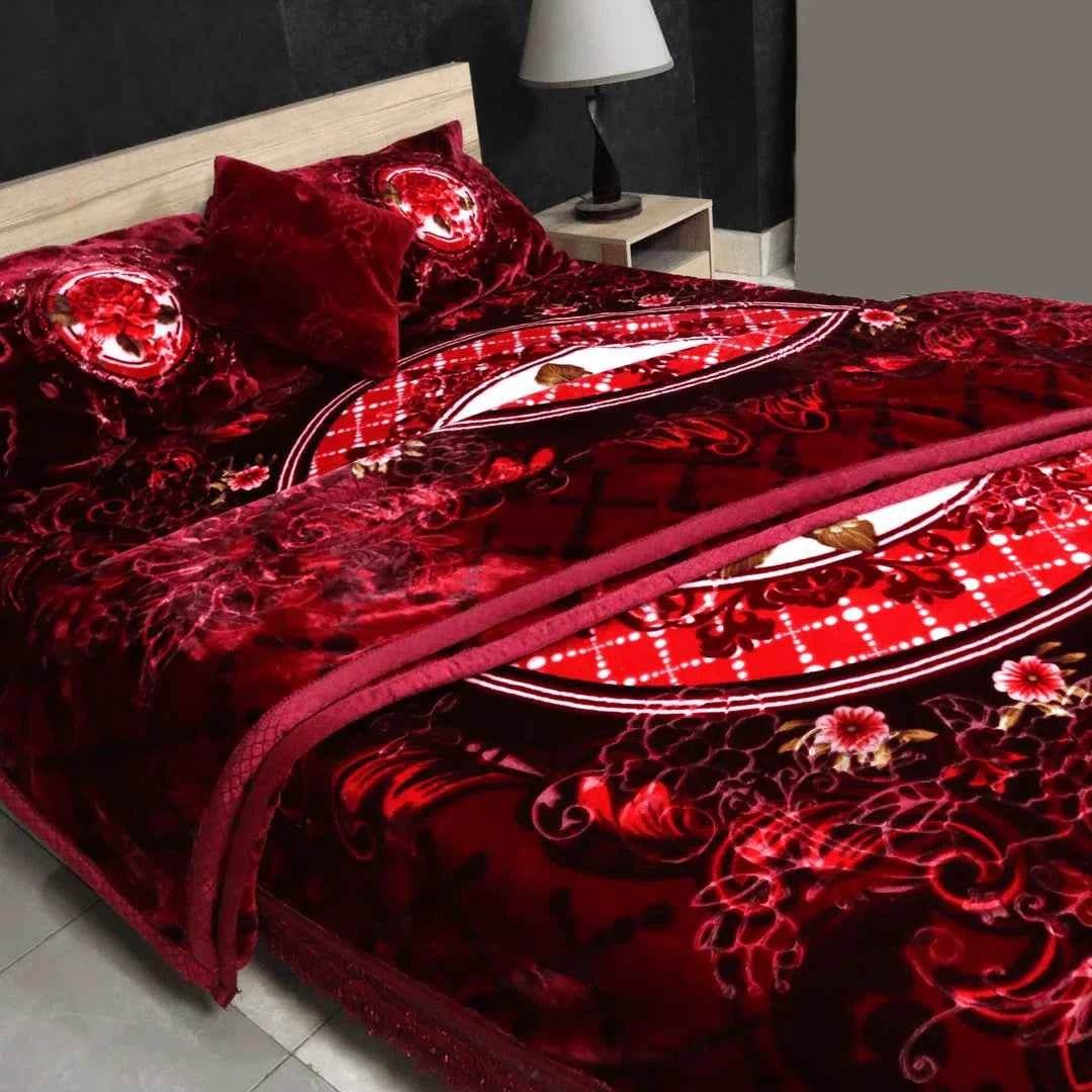Cloudy Bridal 7 Pcs Blanket Set - FSB Bedding