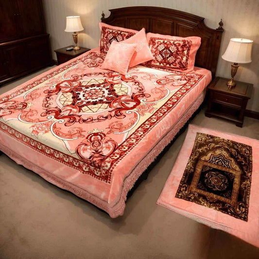 Cloudy Bridal 7 Pcs Blanket Set - FSB Bedding