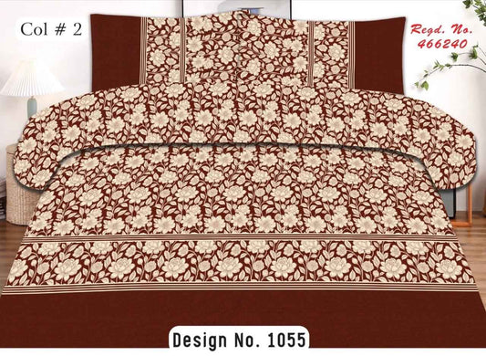 FSB-King Size Printed Flat Bedsheet Set - FSB Bedding