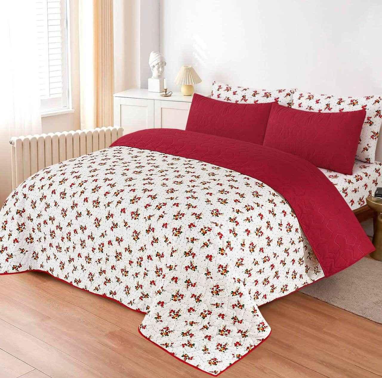King Size 6 Pcs Printed Comforter Sets - FSB Bedding