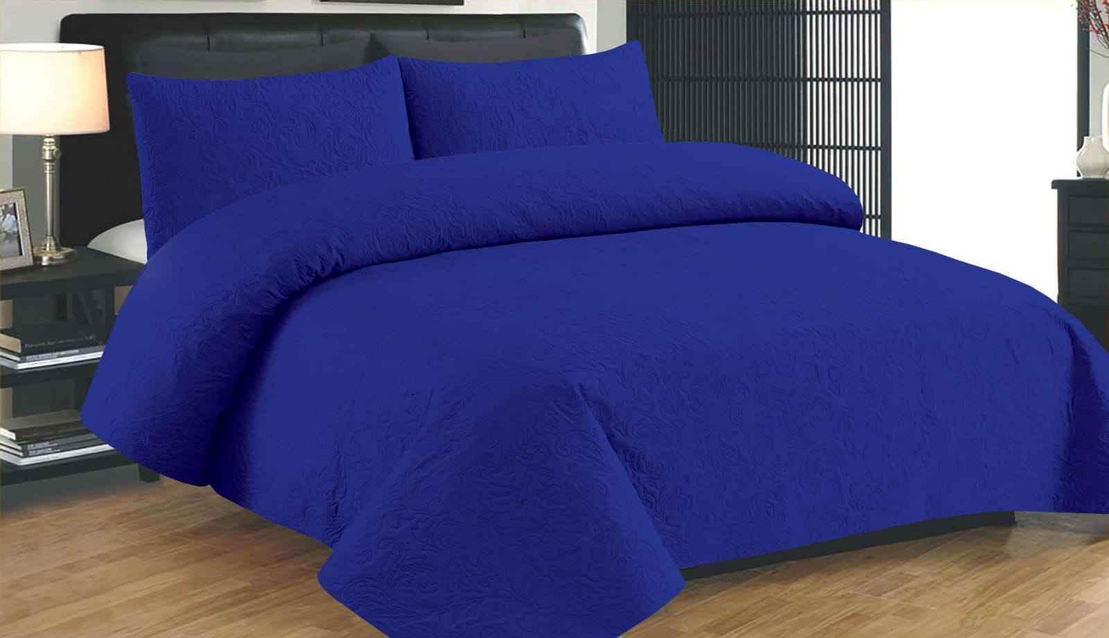 King Size Luxury Bedspread Set -3-Piece Elegant Bedroom Decor - FSB Bedding