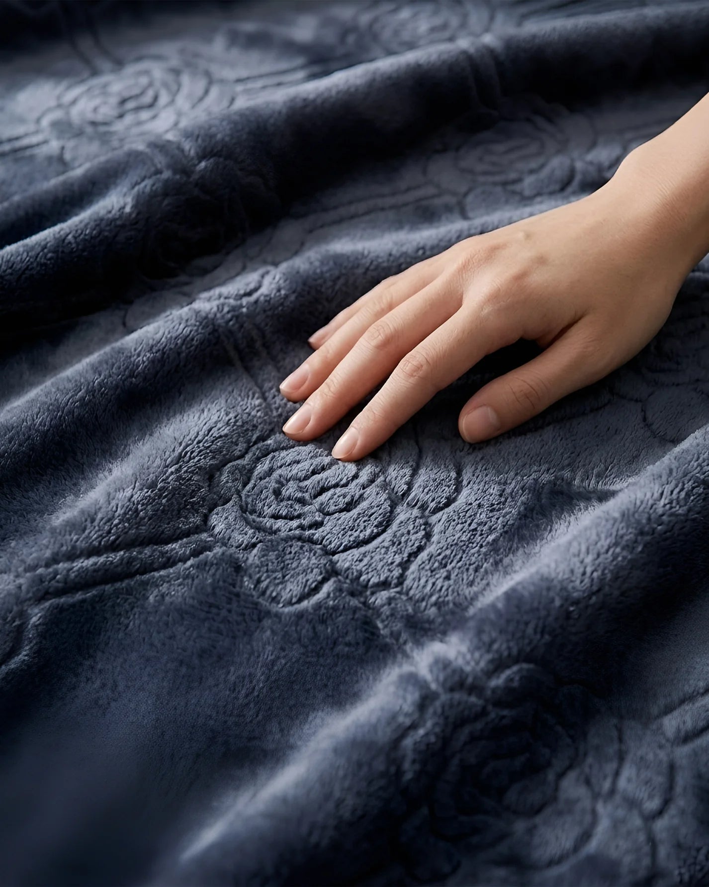 Mansion Flannel Blanket King Size - Grey - FSB Bedding