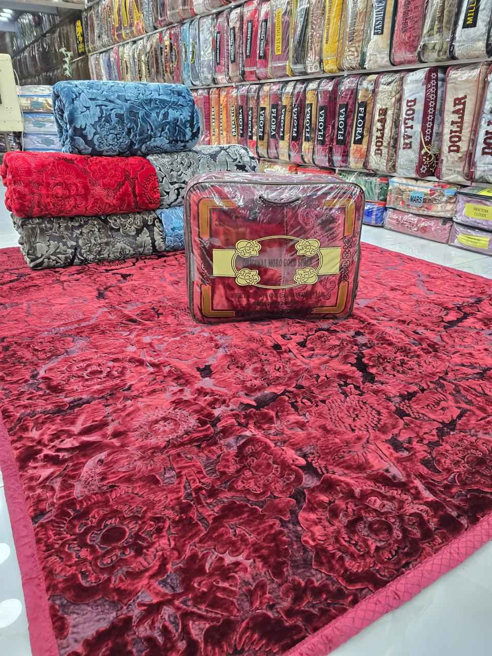 Moro Gold Spain King Size Heavy Blanket - FSB Bedding