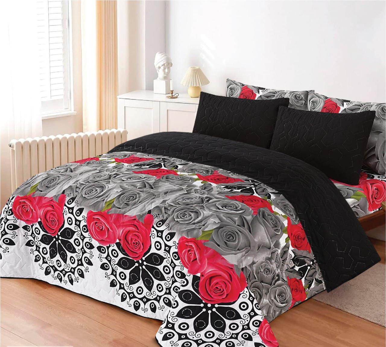 Printed Comforter Sets King Size 6 Pcs - FSB Bedding