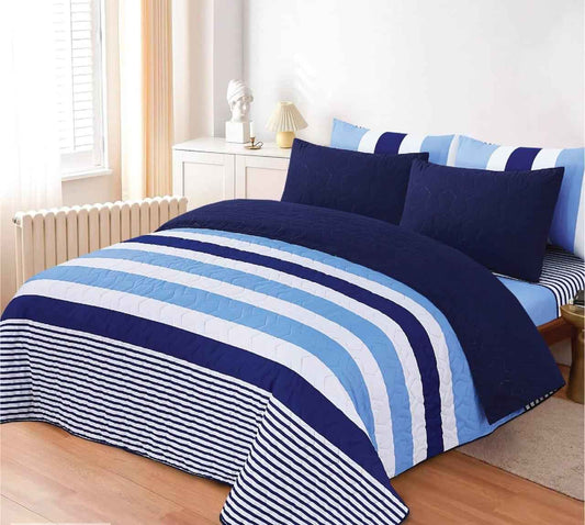 Printed Comforter Sets King Size 6 Pcs