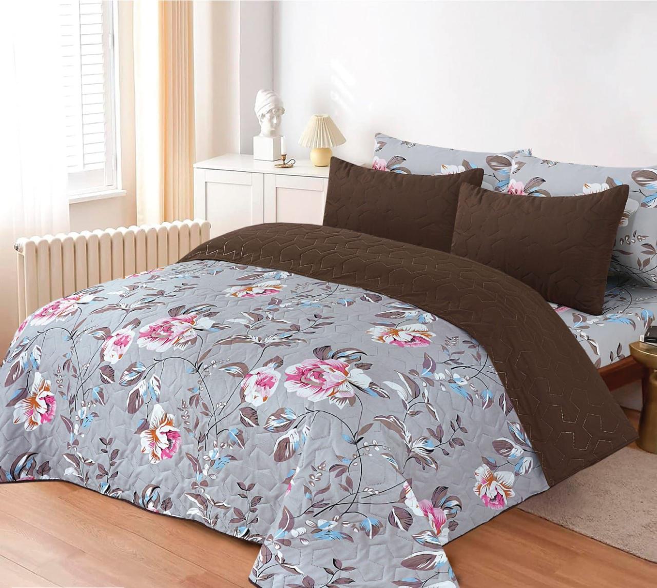 Printed Comforter Sets King Size 6 Pcs - FSB Bedding