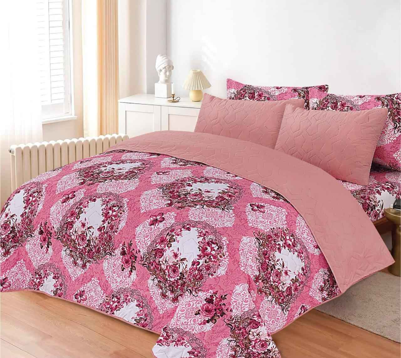 Printed Comforter Sets King Size 6 Pcs
