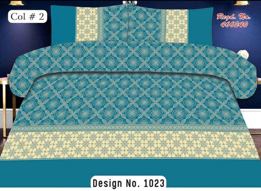 Printed Flat Bed Sheet Set.sea green - FSB Bedding