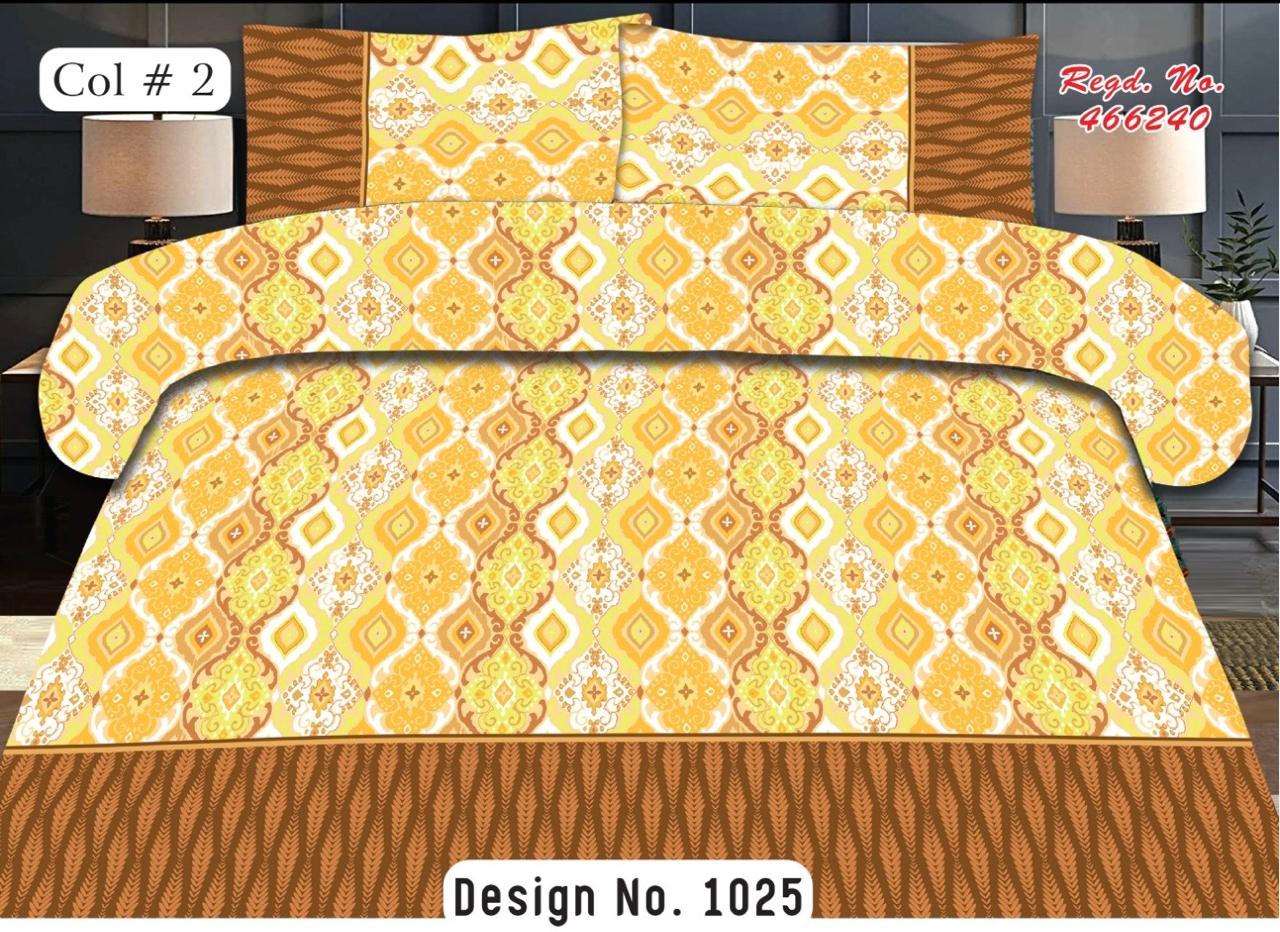 Printed Flat Bed Sheet With Pillow Cases. - FSB Bedding