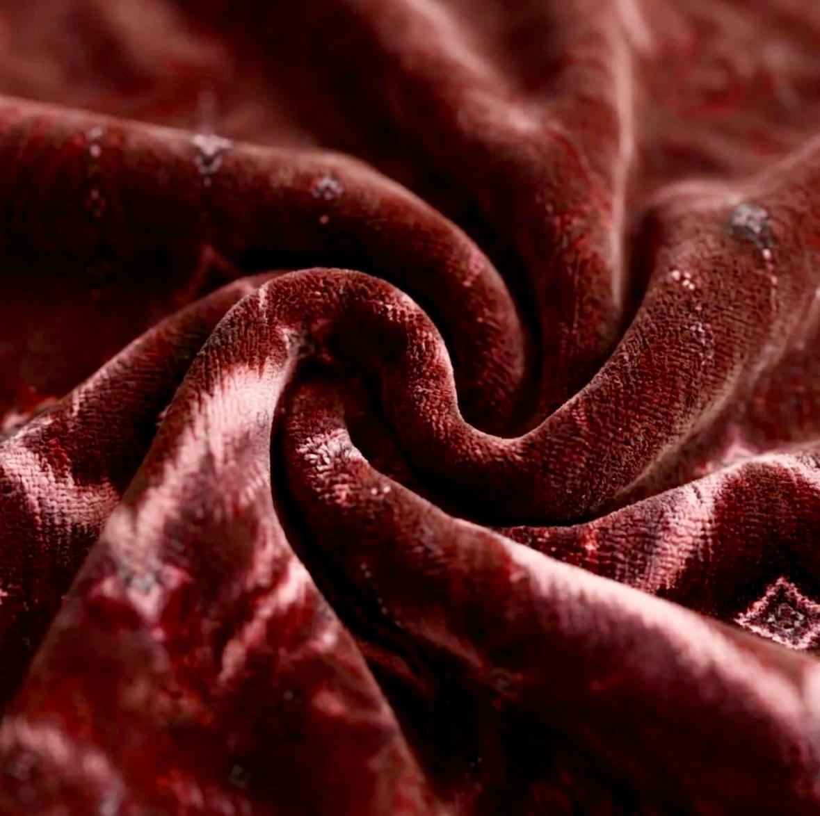 Supremo King Size Flannel Blanket - Redwood - FSB Bedding