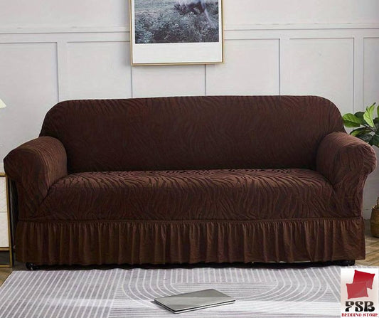 Zebra Velvet Pattern Turkish Style Sofa Cover 5 and 7 Seaters Available - FSB Bedding